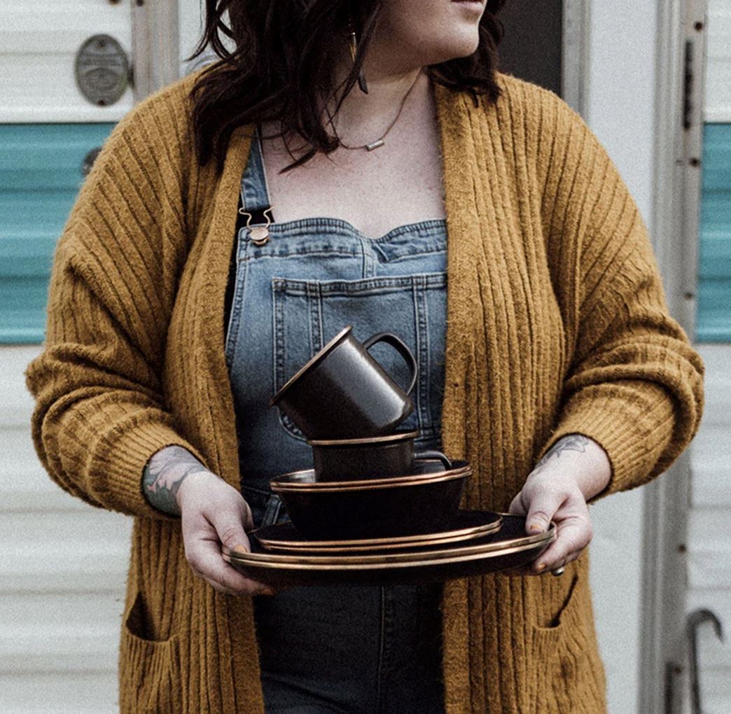 Enamelware Dining Collection - Charcoal