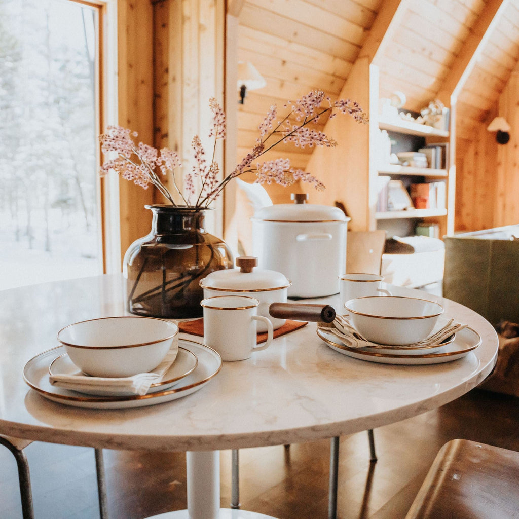 Enamelware Dining Collection - Eggshell